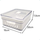 Kit 4 Organizador De Geladeira 2l Acrílico Frutas E Verduras