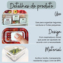 Kit 4 Organizador De Geladeira 2l Acrílico Frutas E Verduras